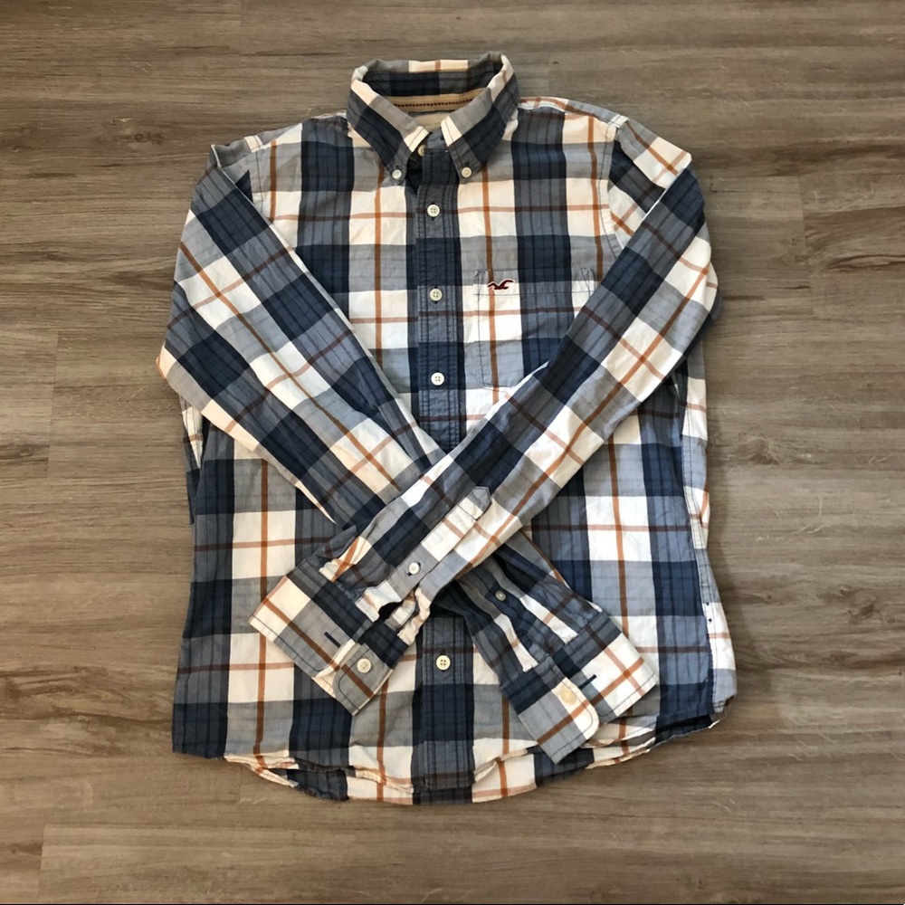 Hollister plaid button down
